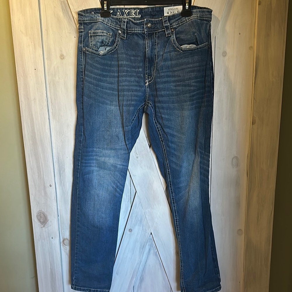 Axel Men's Blue Jeans 34 x 32